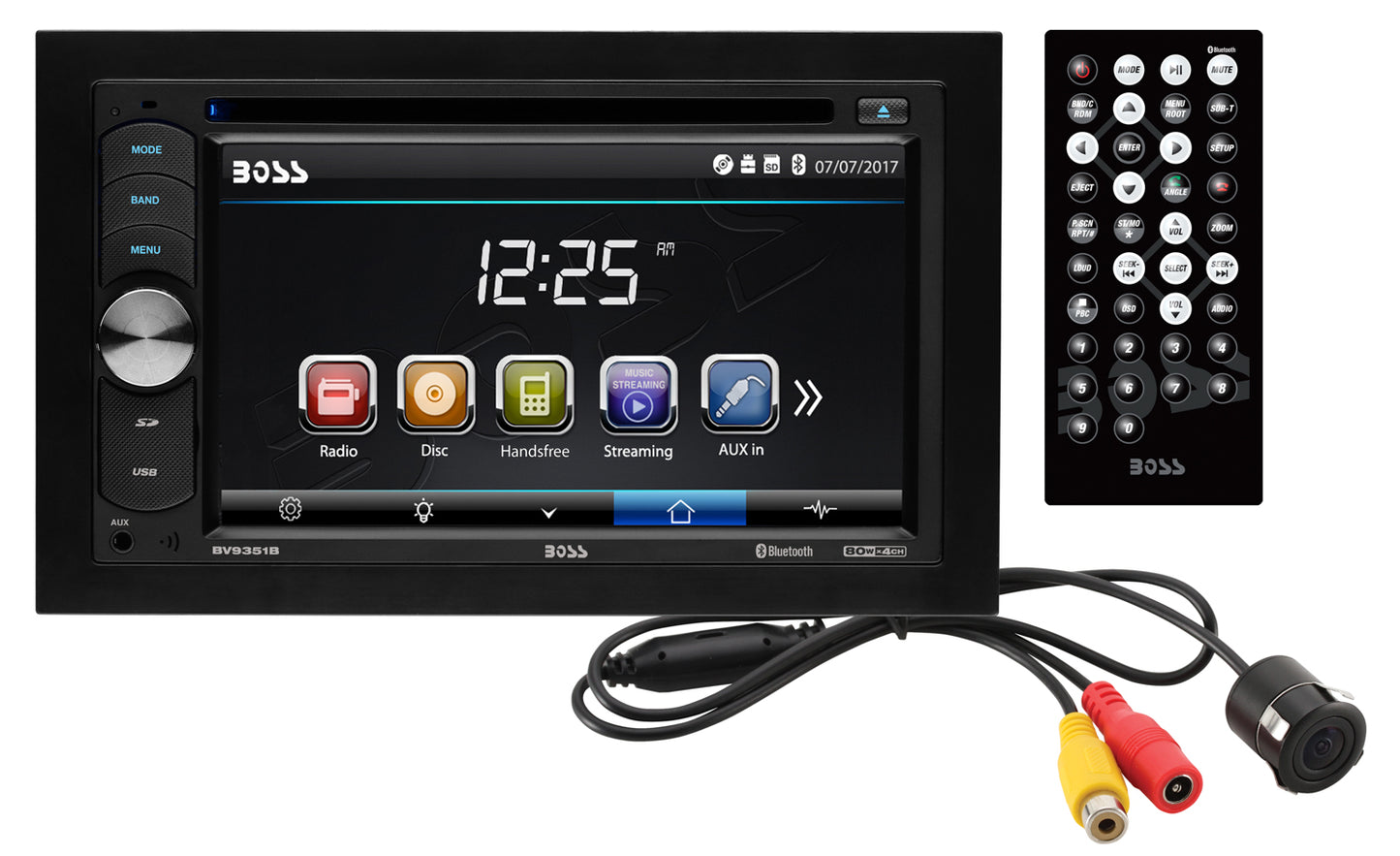 Boss BVB9351RC 2-DIN Car In-Dash DVD Bluetooth Receiver w/ 6.2" Touchscreen