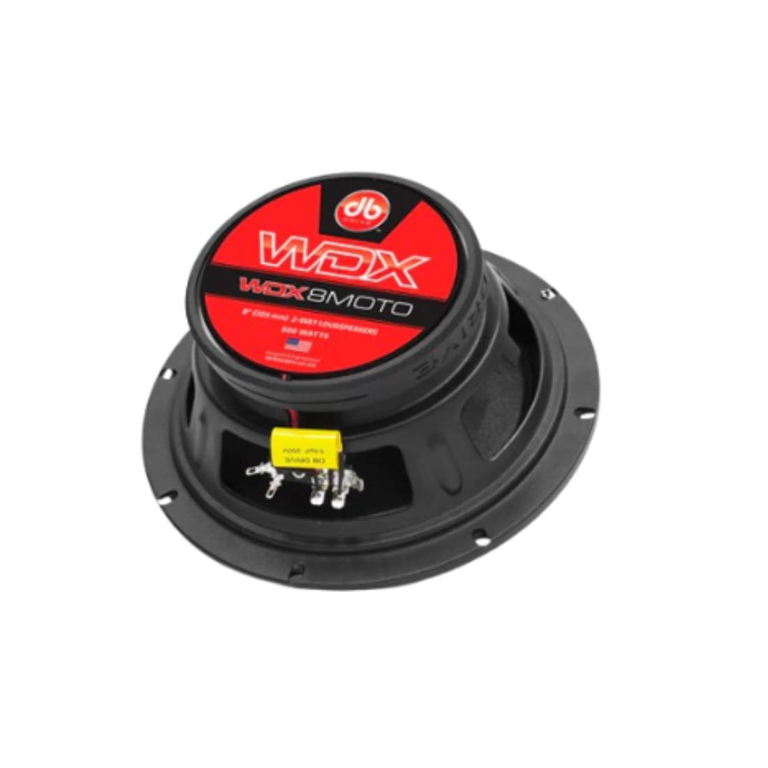 DB Drive WDX8MOTO 8" 2-Way 500W Max 4-Ohm Motorcycle Coaxial Loudspeakers (Pair)