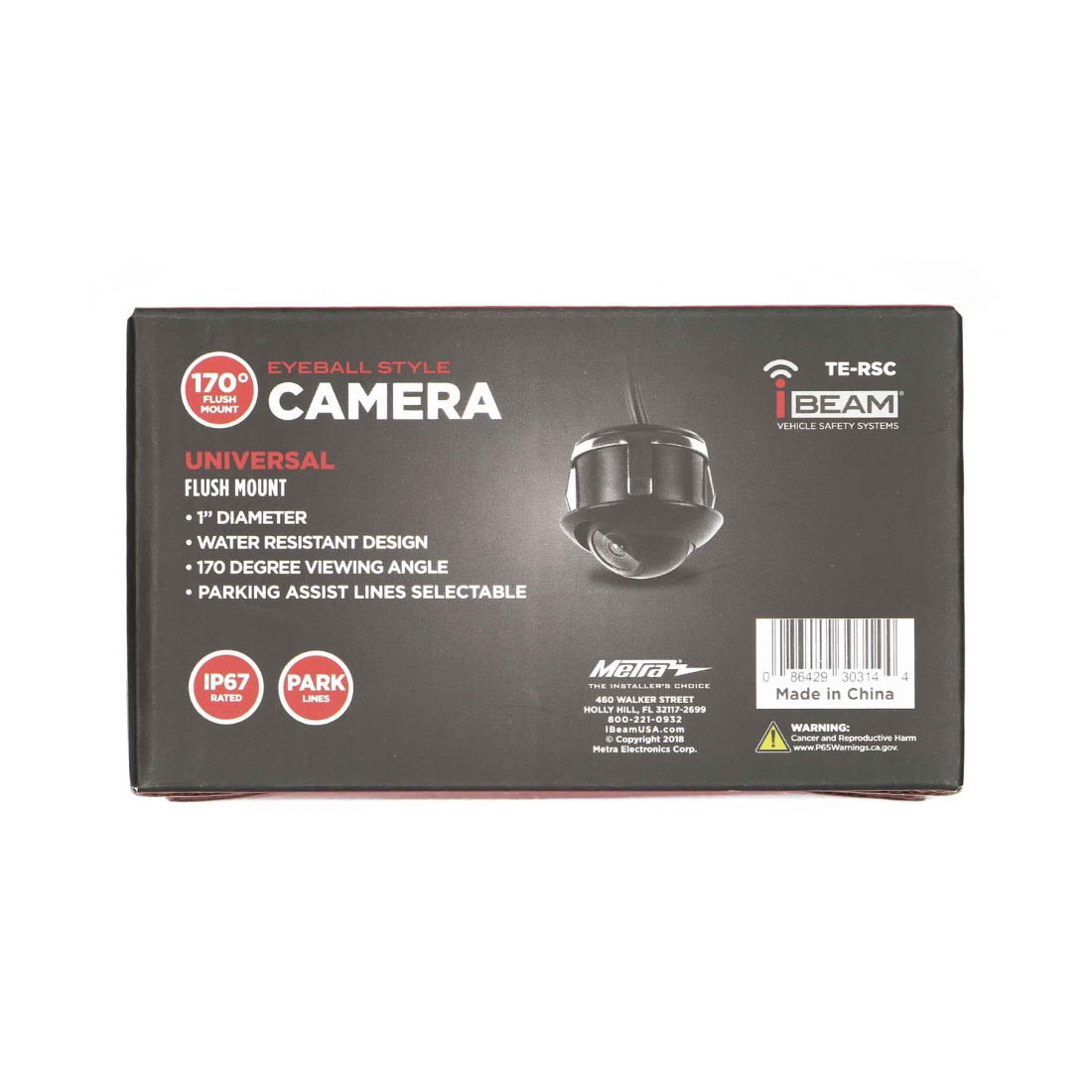 iBeam TE-RSC Universal Flush Mount 170° Viewing Angle Eyeball Style Camera