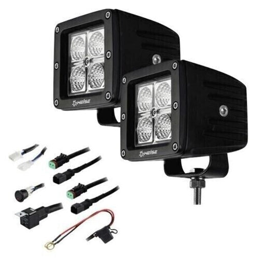 Heise LED Lighting HE-CL22PK 3 INCH 4 LED CUBE 2 LIGHT KIT