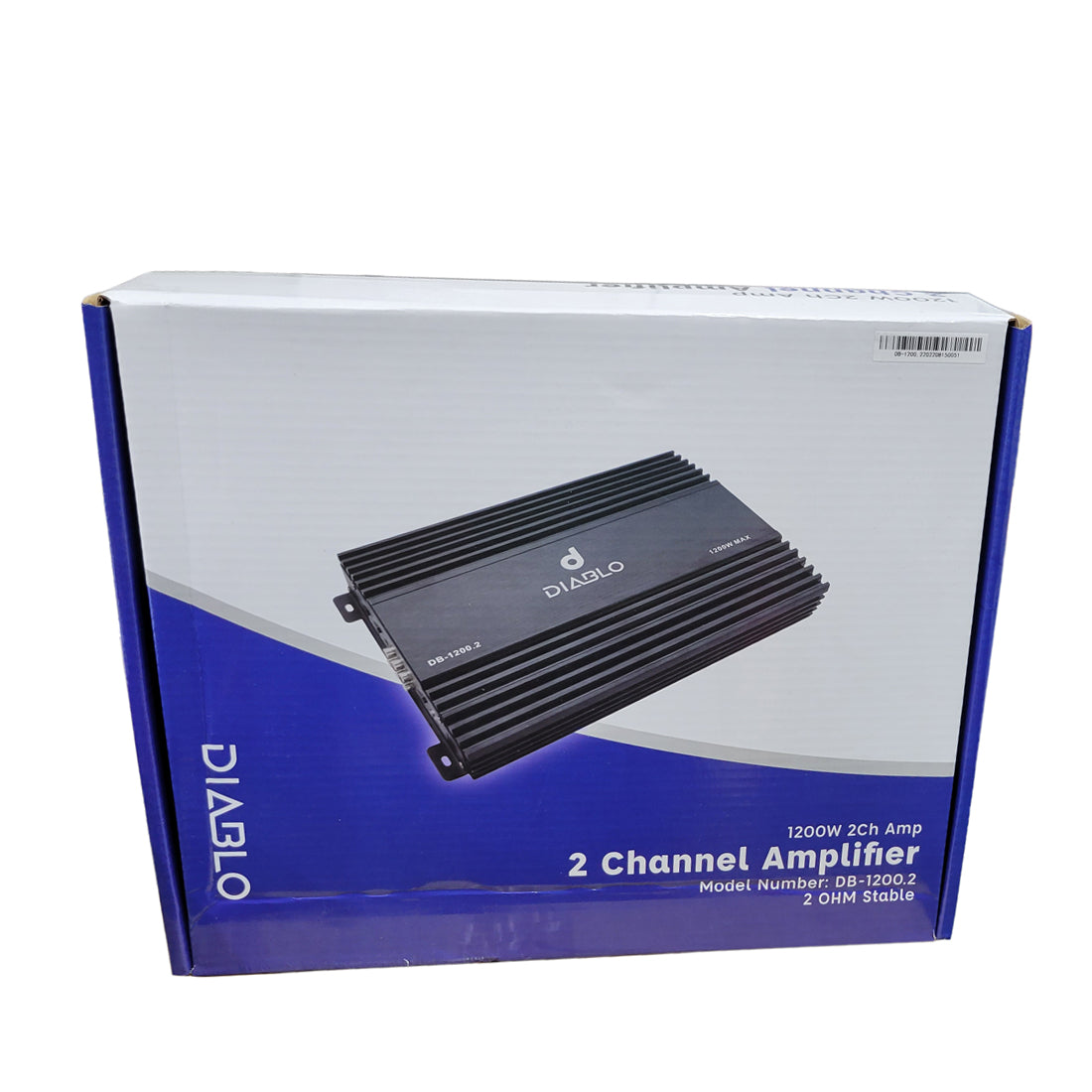 Diablo DB-1200.2 2-Channel 1200 Watts Max 2-Ohm Stable Car Audio Amplifier