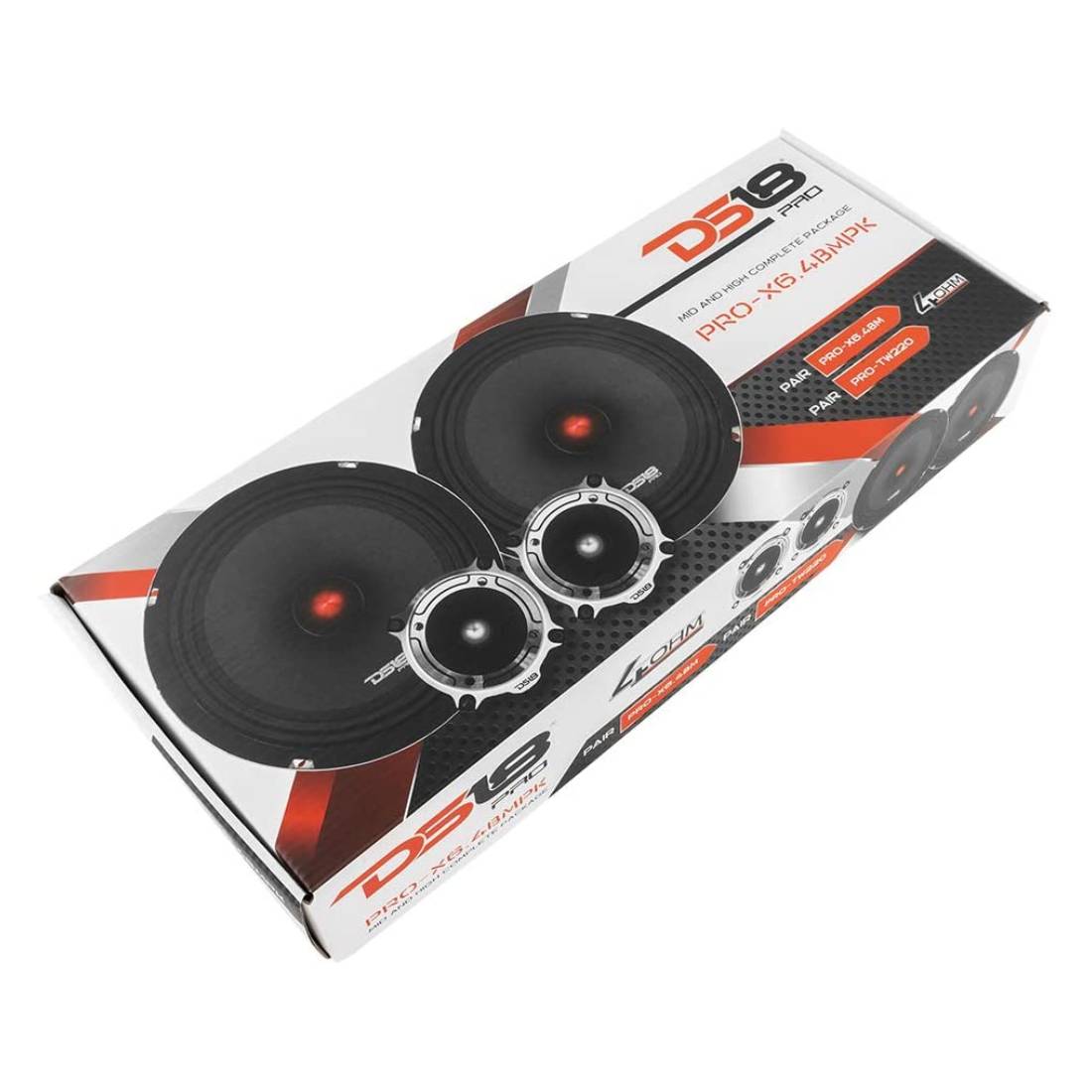 DS18 PRO-X6 4BMPK  6.5" Mid and High Range Car Audio Sound System