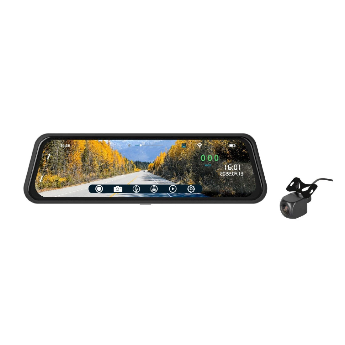 Boyo VTR93M Streaming Media Rear View Mirror Monitor DVR w/ 9.35" Touchscreen