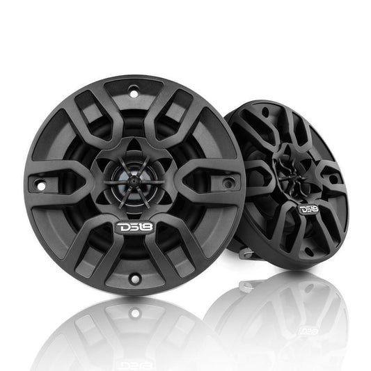 DS18 MP4/BK 4" 150W Max 2-Way 4-Ohms Marine Audio Speakers Pair (Black)