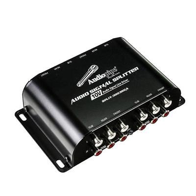 Audiopipe SPLIT-3003RCA Multi-Audio Amplifier 3 RCA w/ Built-in 10V Line Driver