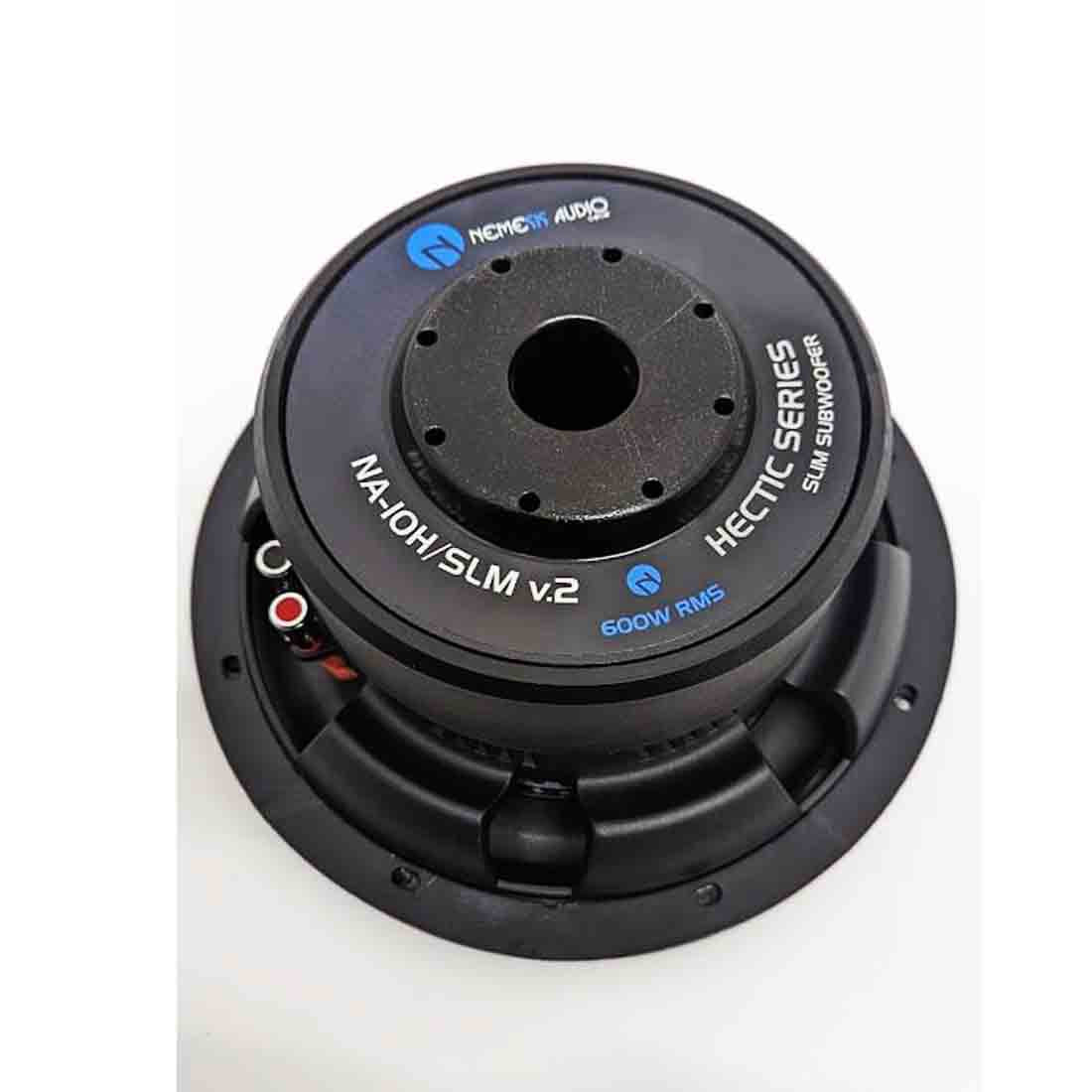 Nemesis Audio NA-10H/SLMV.2D4 10" 600W RMS Dual 4-Ohm Voice Coil Car Subwoofer