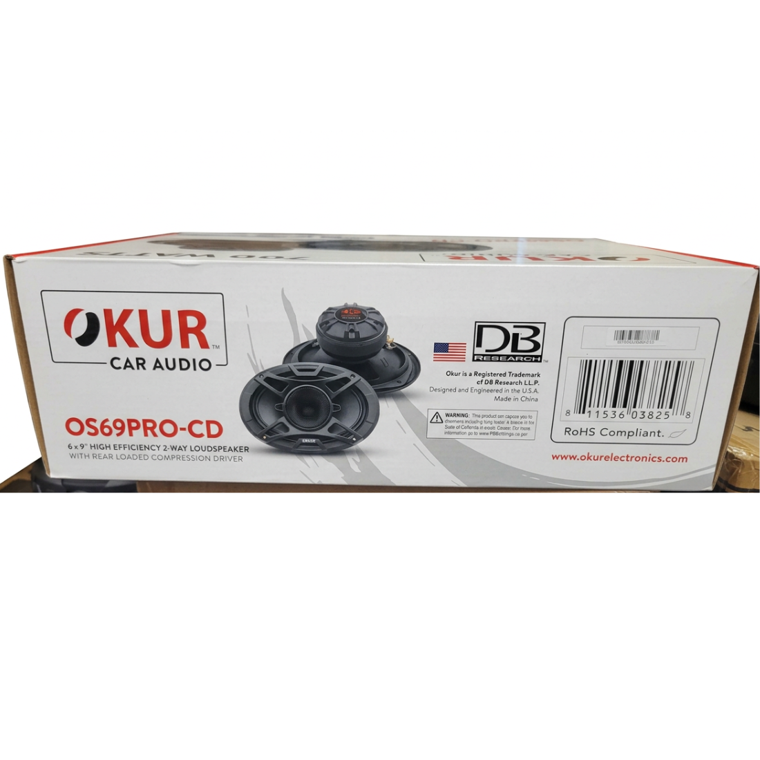 OKUR OS69PRO-CD 6" x 9" 700W 2-Way 4-Ohm High Efficiency Car Loudspeakers (Pair)