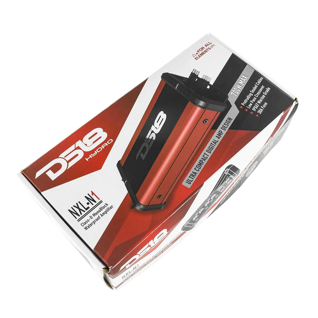 DS18 Hydro NXL-N1 700 W Max 1-CH Monoblock Class D Stereo Marine Grade Amplifier