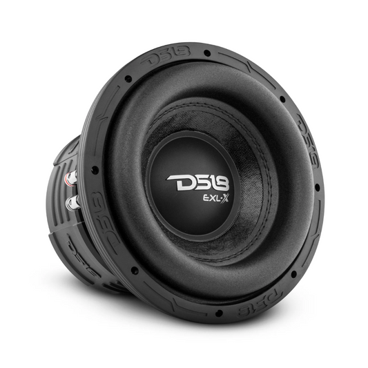 DS18 EXL-X8.4D 8" 1200W Max Dual 4-Ohm Voice Coil DVC Car Audio Subwoofer