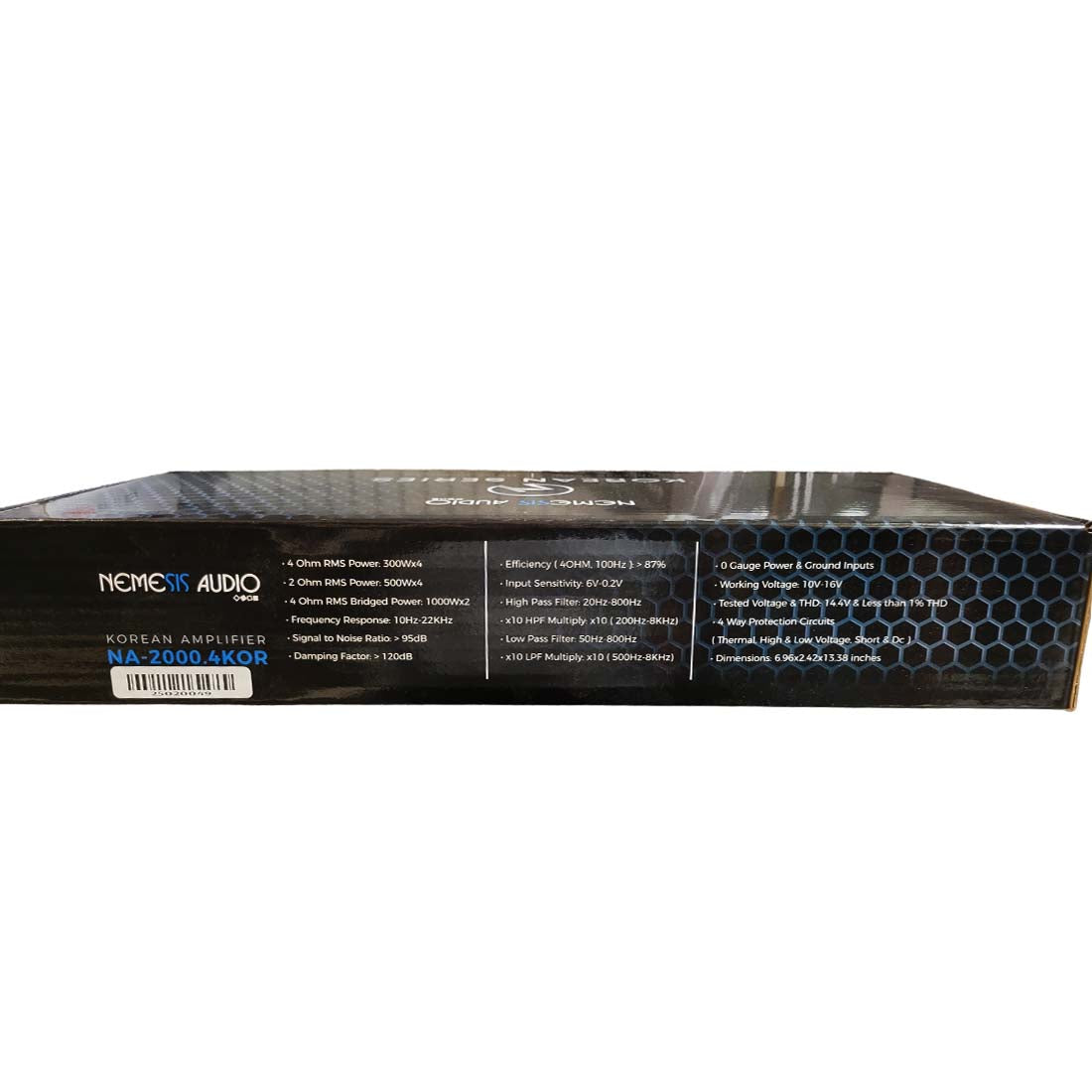Nemesis Audio NA-2000.4KOR 4-Channel 500 Watts RMS x 4 @ 2-Ohms Car Amplifier