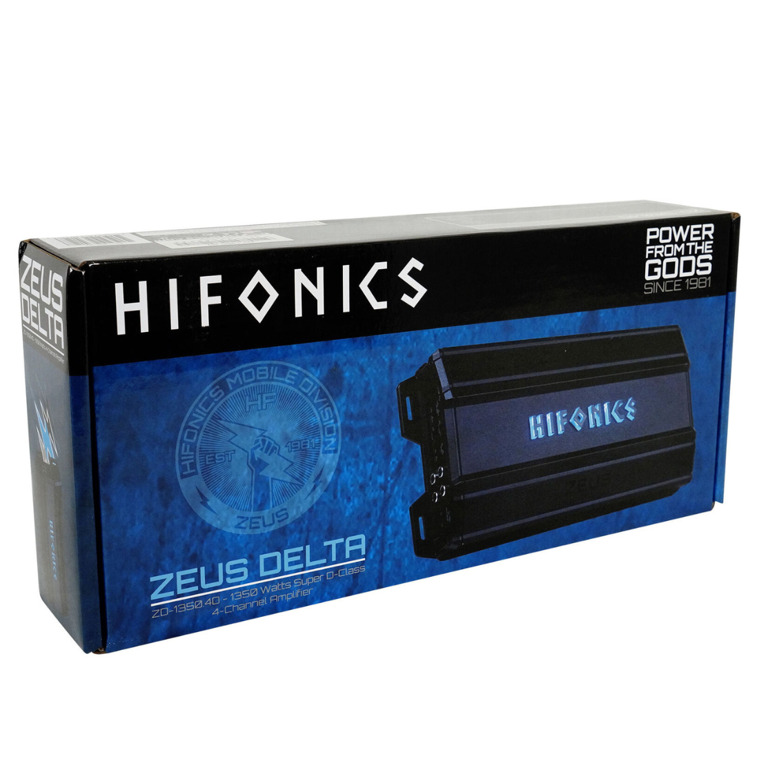 Hifonics ZD-1350.4D 4-Channel 1350W Max Class-D Full Range Car Audio Amplifier