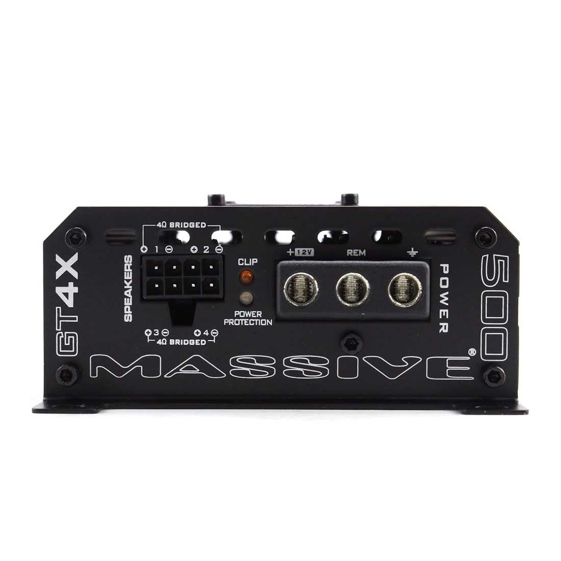 Massive Audio GT4X 4-Channel 120 Watts RMS x 4 @ 2 Ohm Class-D Car Amplifier