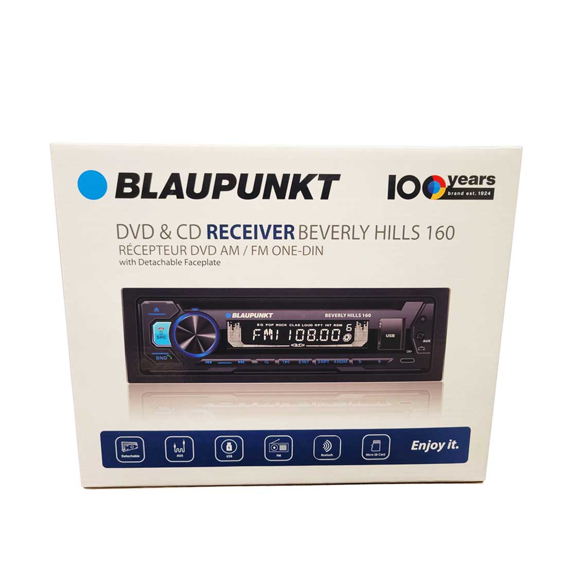 Blaupunkt BEVERLY HILLS 160 1-DIN CD/MP3/USB/AM/FM In-Dash Receiver w/ Bluetooth
