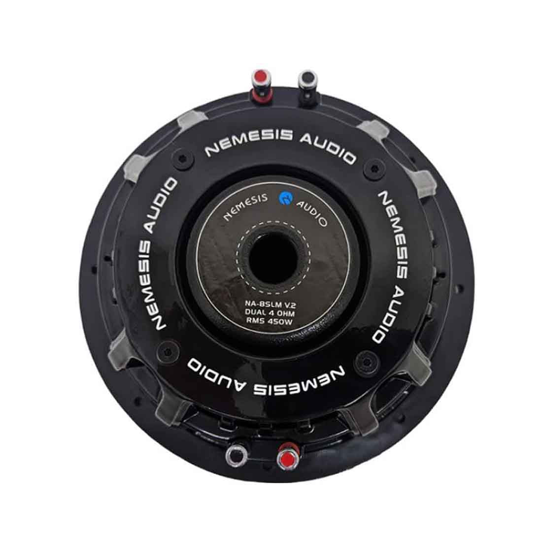 Nemesis Audio NA-8SLM V.2 D4 8" 450W RMS Dual 4-Ohm DVC Shallow Mount Subwoofer