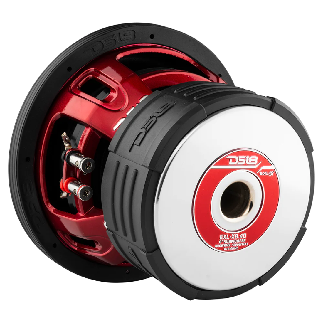 DS18 EXL-X8.4D 8" 1200W Max Dual 4-Ohm Voice Coil DVC Car Audio Subwoofer