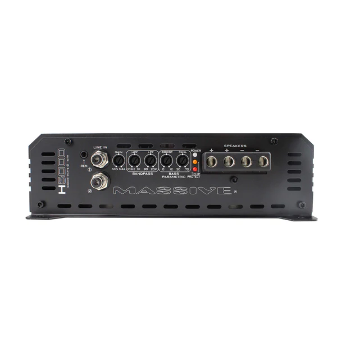Massive Audio H5000 1-CH Monoblock 5000 Watts RMS @ 1 Ohm Class-D Car Amplifier