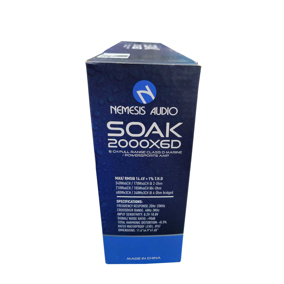 Nemesis Audio SOAK-2000X6D 340W x 6-Channel Class-D Full-Range Marine Amplifier