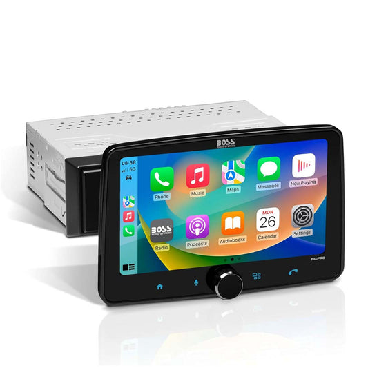 Boss Audio BCPA8 1-DIN Digital Receiver w/ Wireless Apple CarPlay & Android Auto
