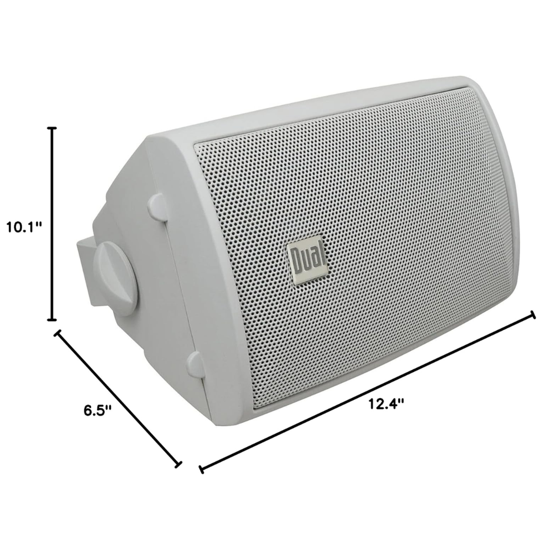Dual Electronics LU47PW 3-Way 100 Watts 4-6 Ohms Indoor/Outdoor Speakers (White)