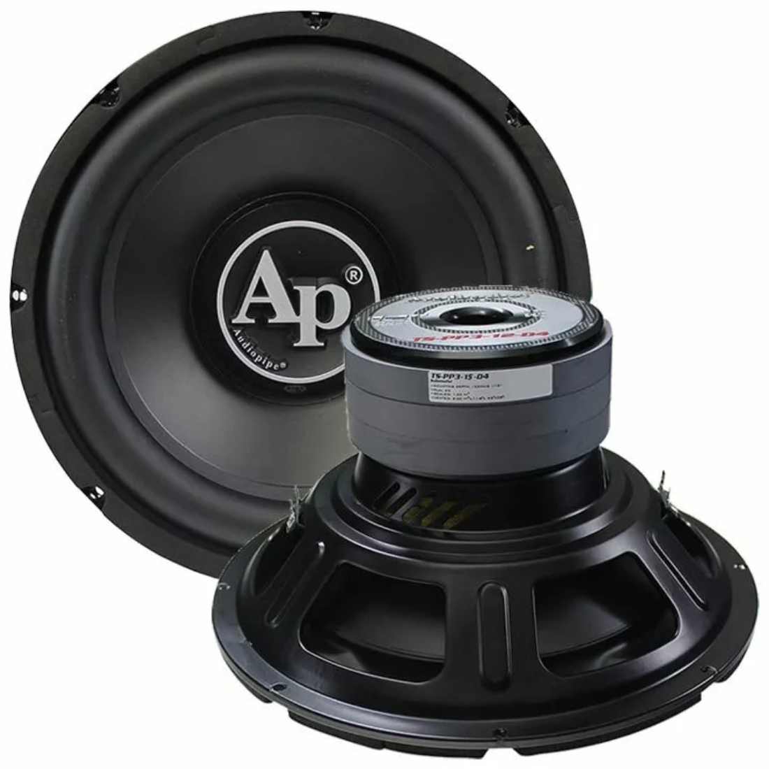 Audiopipe TS-PP3-15-D4 15" 1800W Max Dual 4-Ohm Voice Coil Car Audio Subwoofer