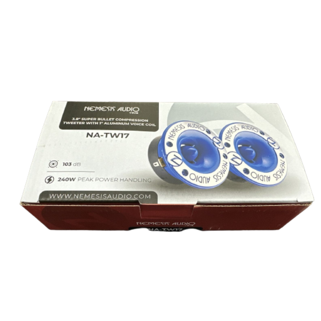 Nemesis Audio NA-TW17 3.8" 240W Peak 4-Ohms Aluminum Super Bullet Tweeter (Pair)