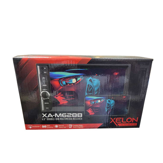 Xelon Audio XA-M628B 2-DIN 6.5" Touchscreen In-Dash Mechless Multimedia Receiver