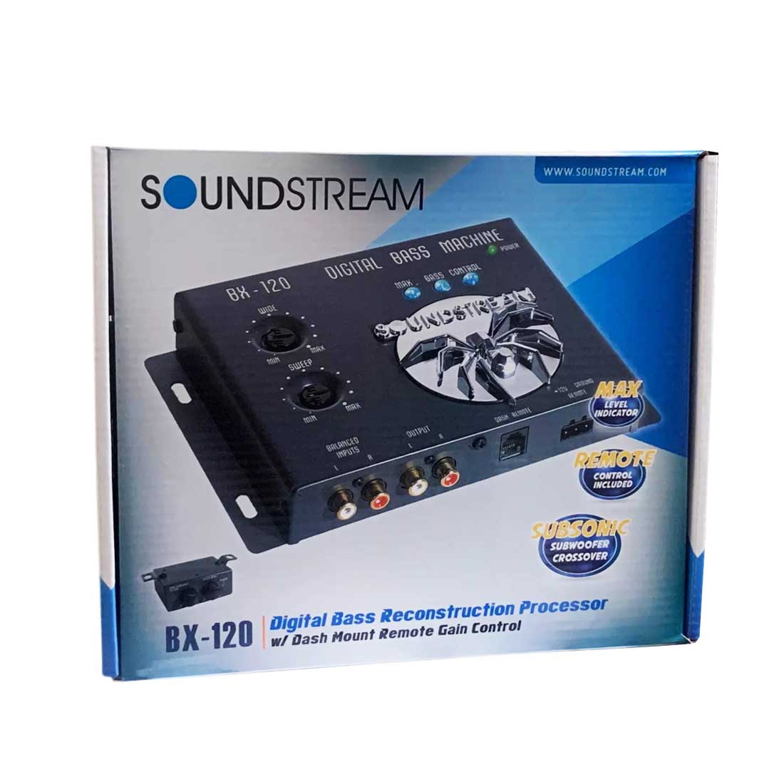 Soundstream BX-120 Digital Bass Reconstruction Processor w/ Dash Remote Control