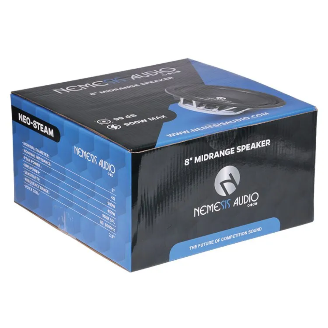 Nemesis Audio NEO-8TEAM 8" 900W Max 4-Ohms 2.5" VC Neodymium Midrange Speaker