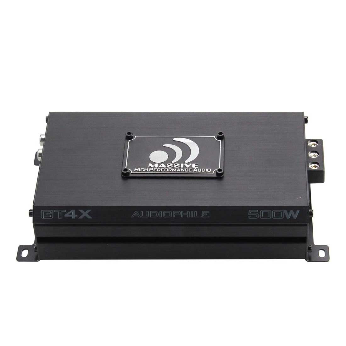 Massive Audio GT4X 4-Channel 120 Watts RMS x 4 @ 2 Ohm Class-D Car Amplifier