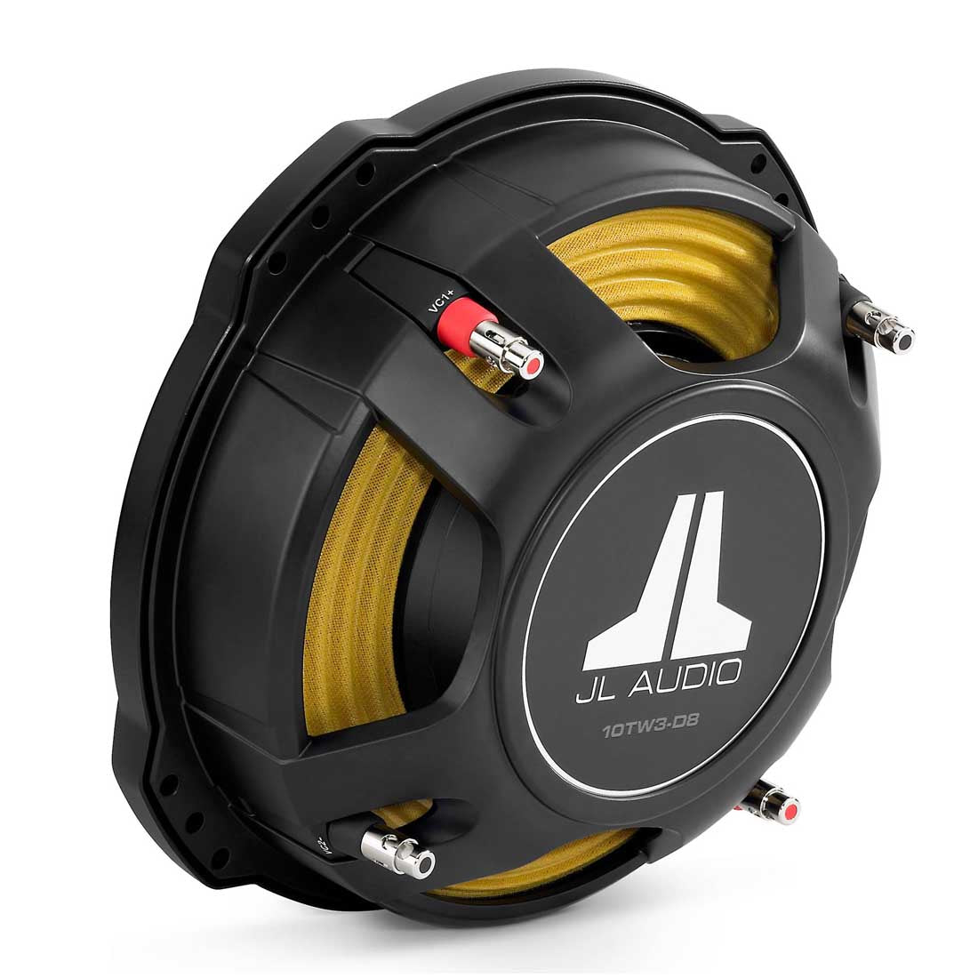 JL Audio 10TW3-D8 10" 400W RMS Dual 8-Ohm Voice Coil Shallow-Mount Car Subwoofer