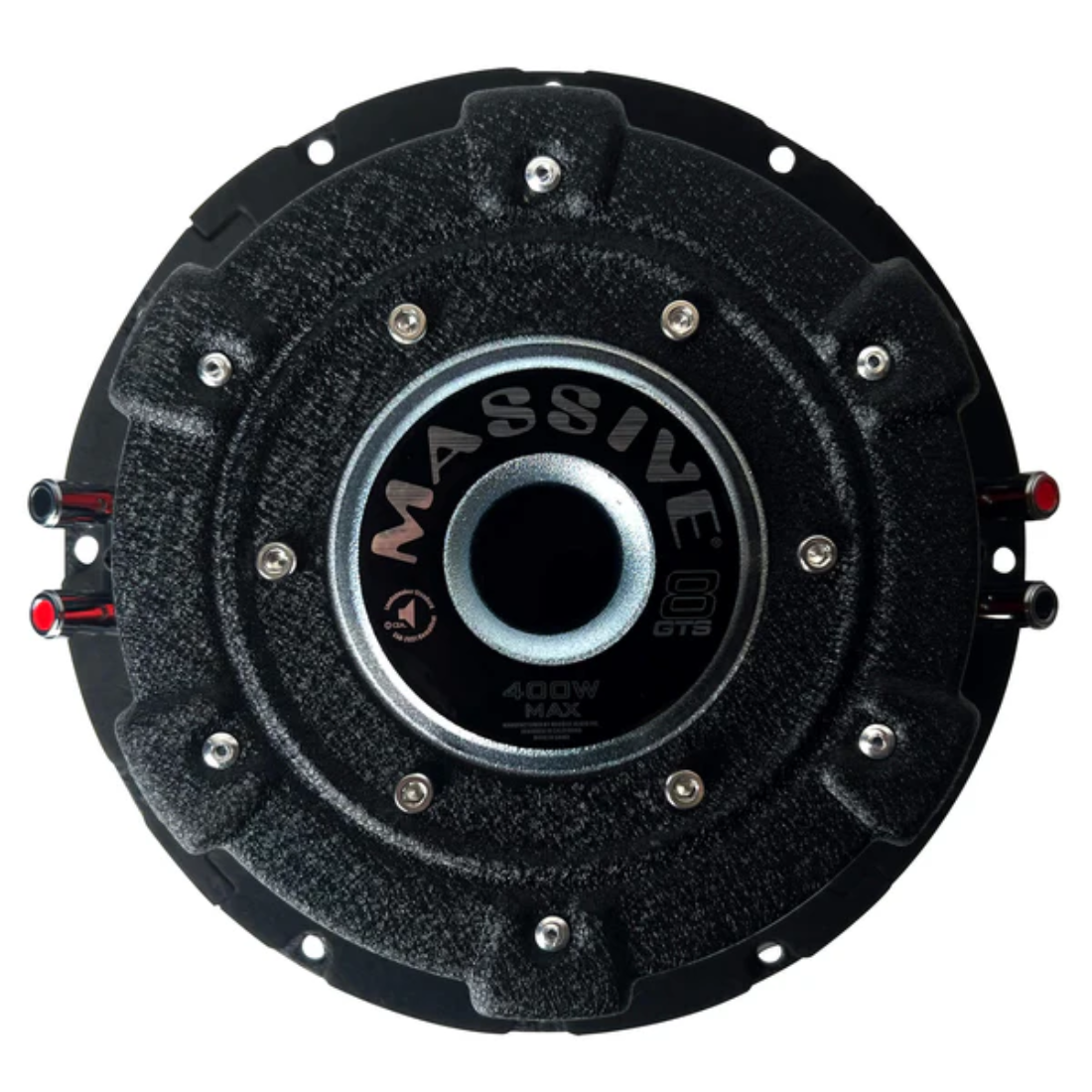 Massive Audio GTS8 8" 400W Peak Dual 4-Ohm Voice Coil Shallow Mount Subwoofer