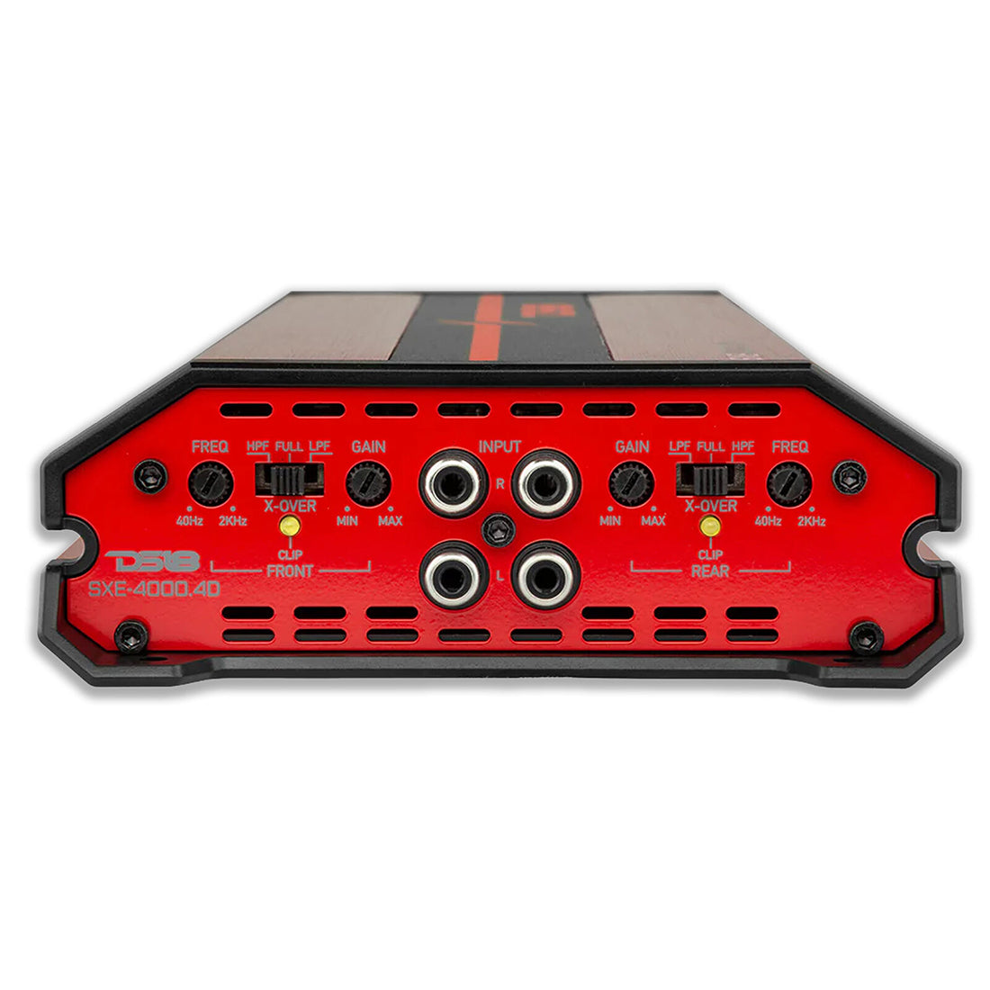 DS18 SXE-4000.4D/RD 4000W Peak 4-Channel Class-D Full Range Car Amplifier (RED)