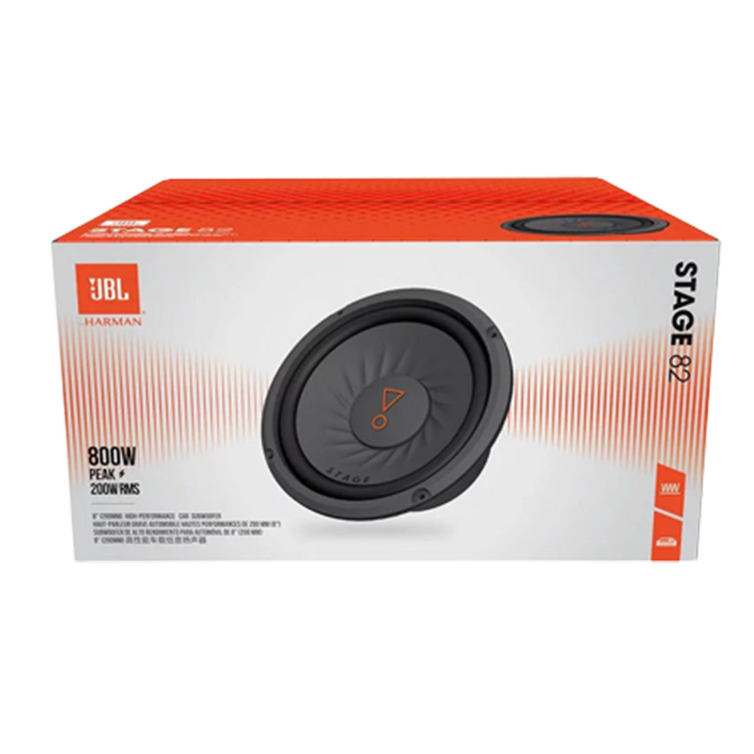 JBL Stage 82 8" 800 Watts Peak 4-Ohm Stereo Car Audio Component Subwoofer