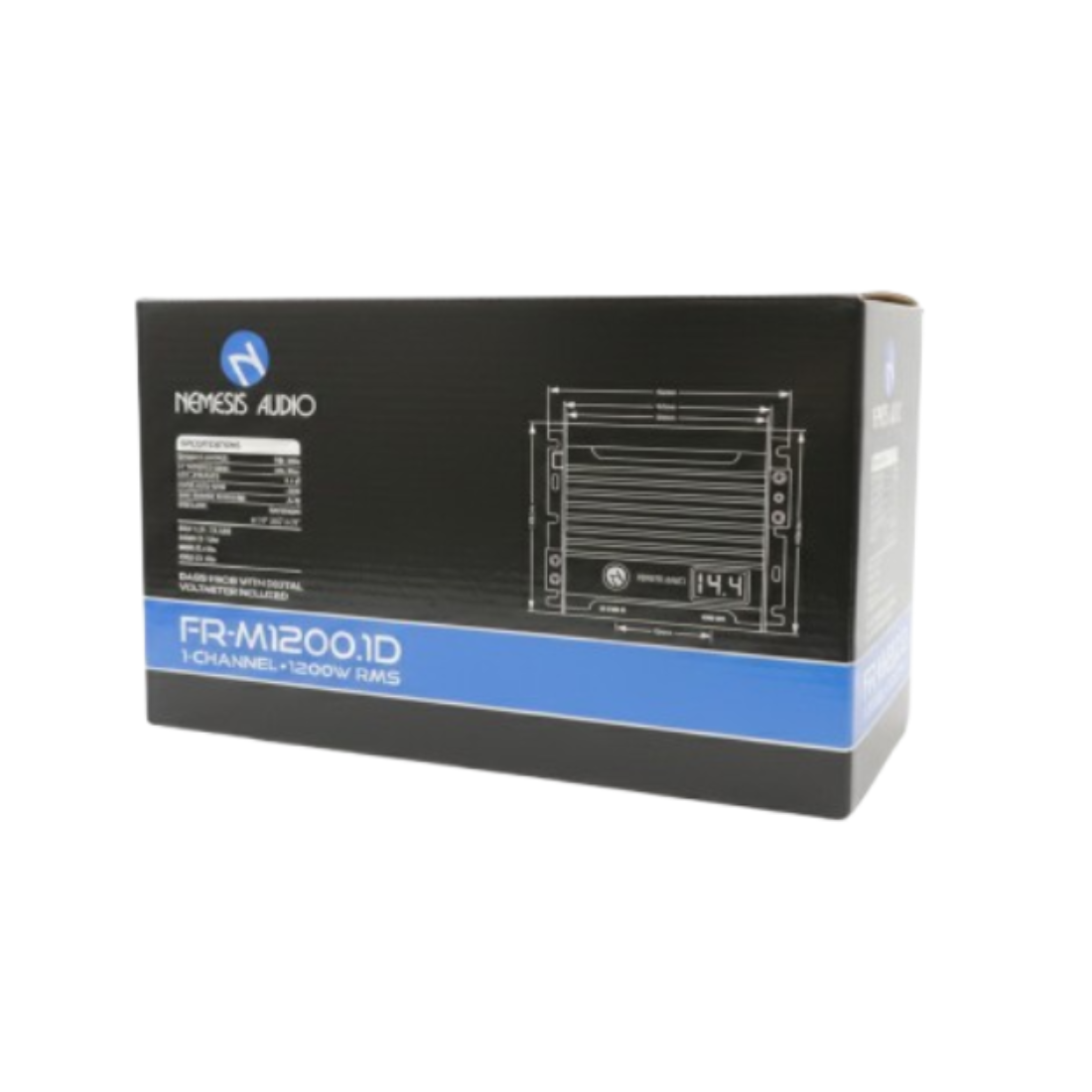 Nemesis Audio FR-M1200.1D 1-CH Monoblock 1200W RMS Class-D Full-Range Amplifier