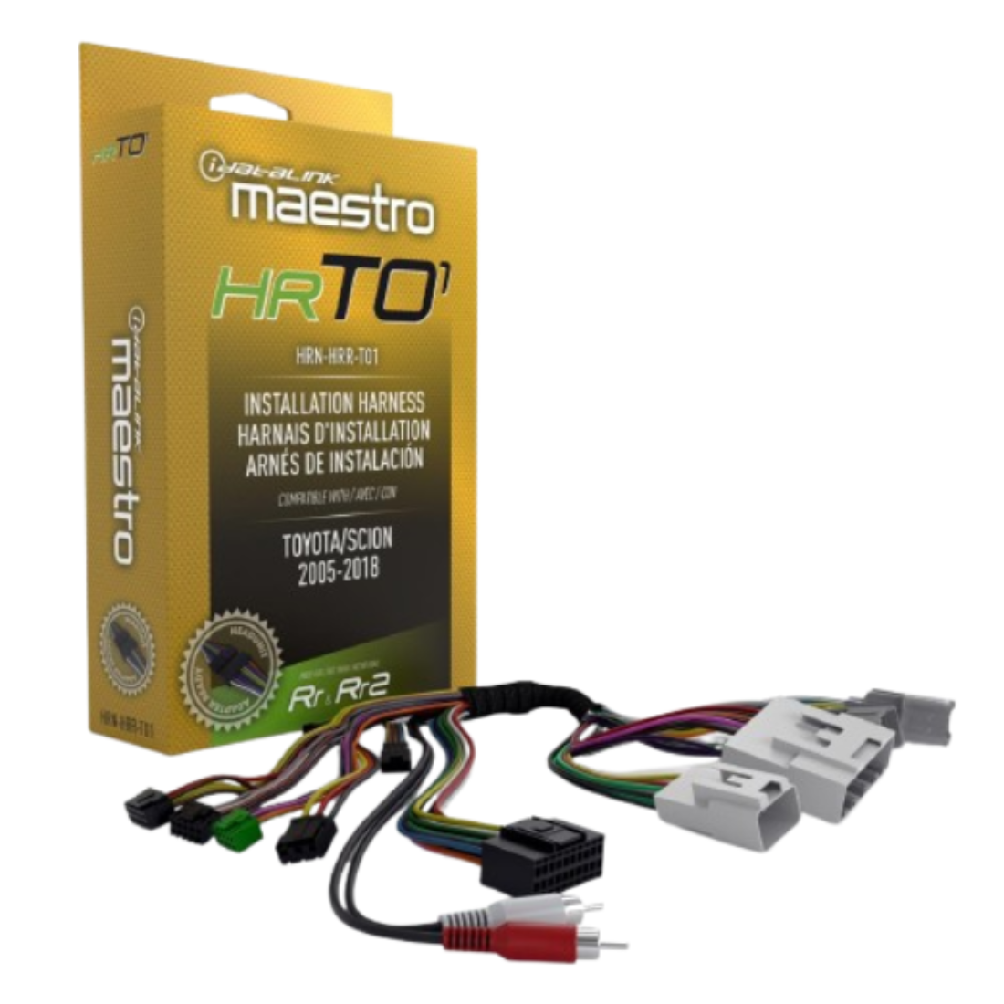 iDatalink Maestro HRN-HRR-TO1 Installation T-Harness for Toyota & Scion 2005-18