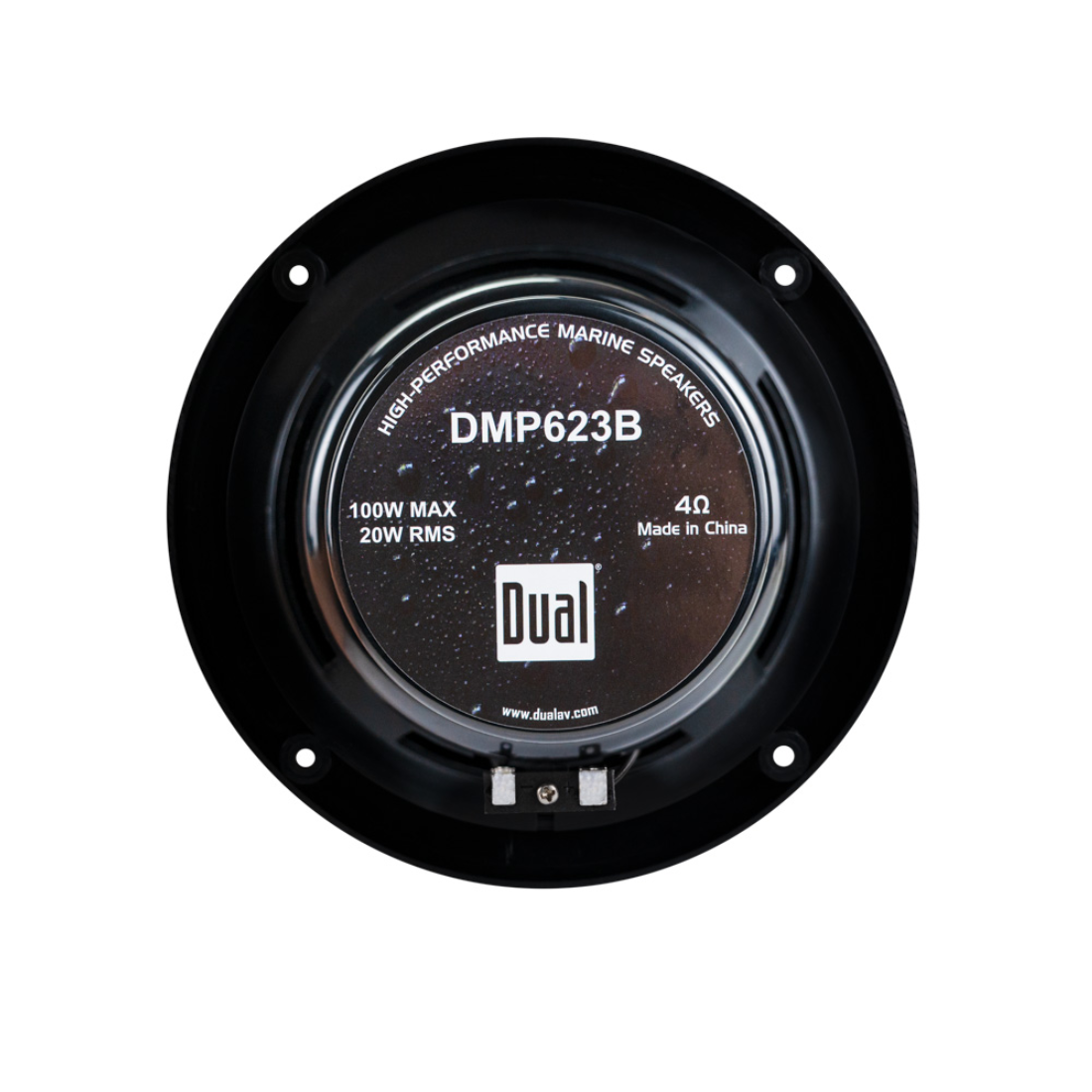 Dual MXCP132B 1-DIN Digital Media Receiver w/ 6.5" Speakers Marine Audio Package