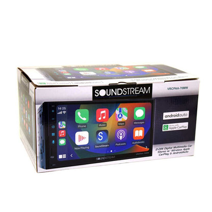 Soundstream VRCPAA-70MW 2DIN 7" Touchscreen Wireless Digital Multimedia Receiver