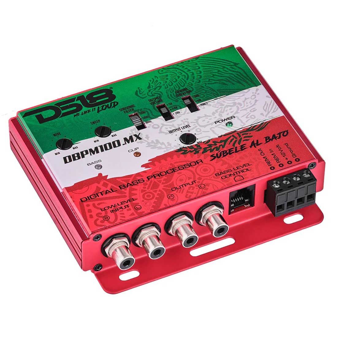 DS18 DBPM100.MX Car Audio Digital Bass Restoration Processor with Mexico Design