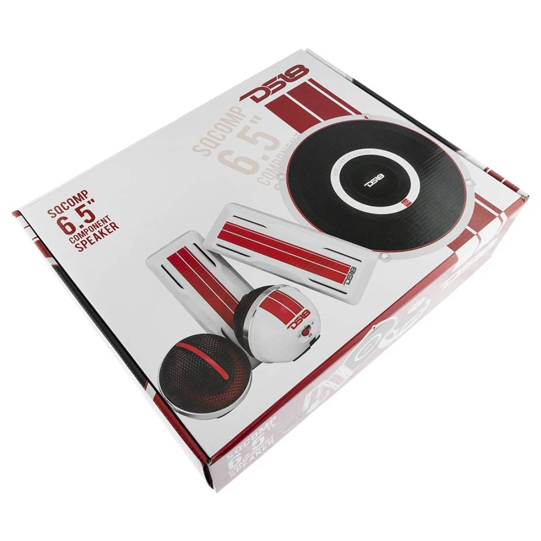 DS18 SQCOMP 300 Watts Max Power 2-Way 6.5 Inch Car Audio Component Speaker System Set