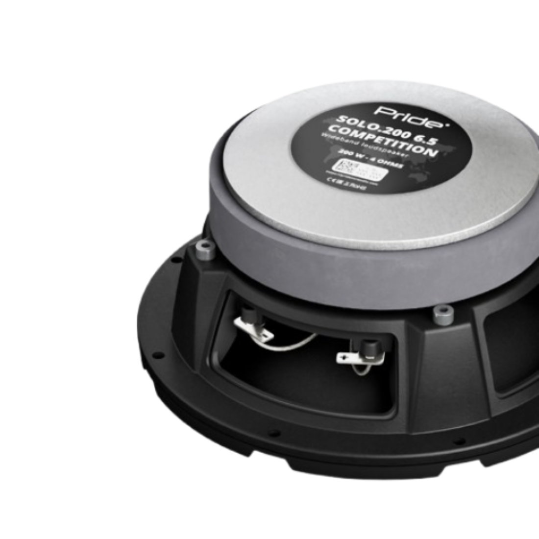 Pride SOLO.200 6.5" 200 Watts RMS Power 4-Ohm Car Audio Speakers (Pair)