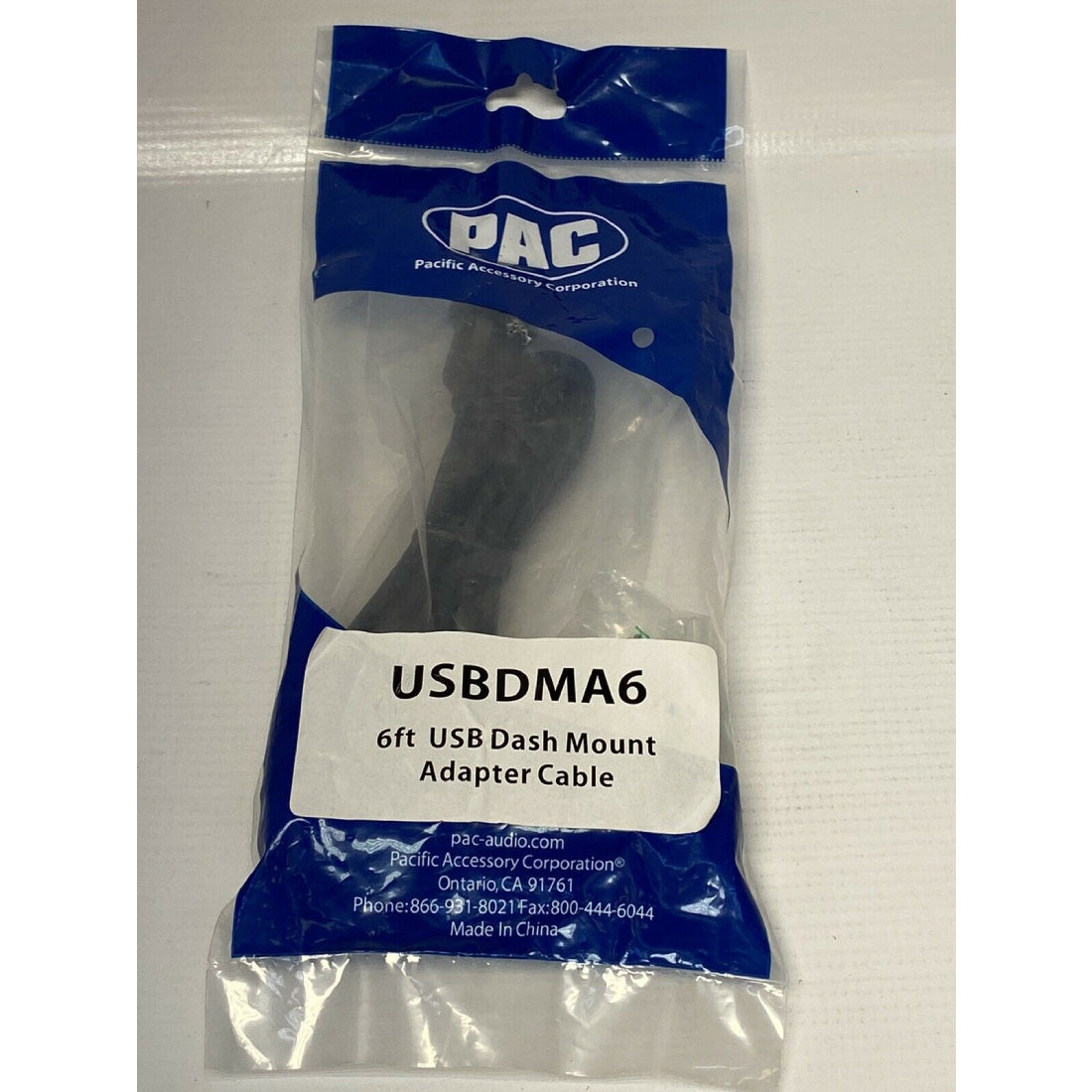 PAC USBDMA6 6FT Car Stereo Dash Mount USB Extension Cable Adapter