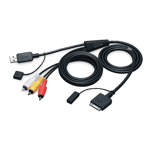 JVC KS-U30 iPod iPhone AUDIO/VIDEO CABLE FOR JVC PALYER