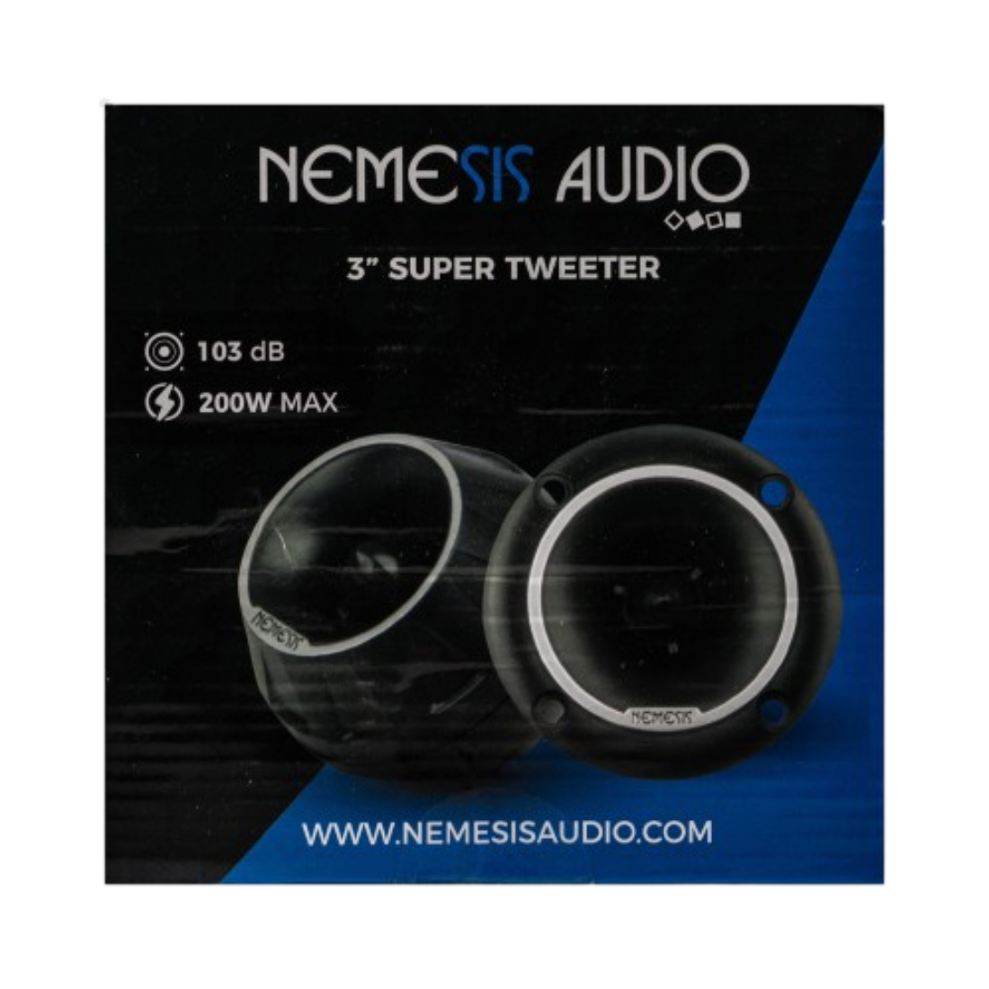 Nemesis Audio NEO-3N1 3" 200 Watts Peak 4-Ohm 1" Voice Coil Car Super Tweeter
