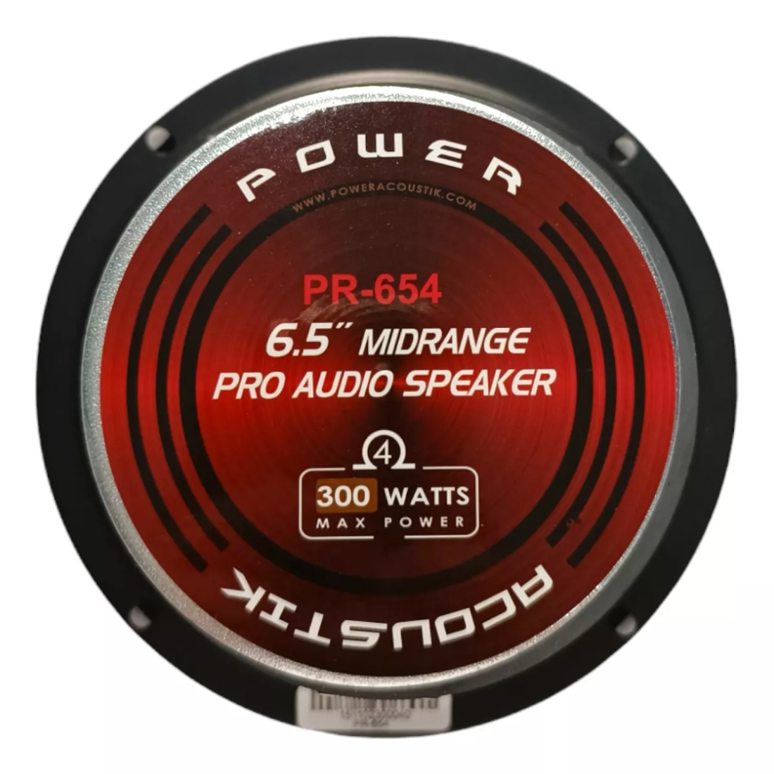Power Acoustik PR-654 6.5" 300W Max 4-Ohm Car Mid-Range Pro Audio Speakers