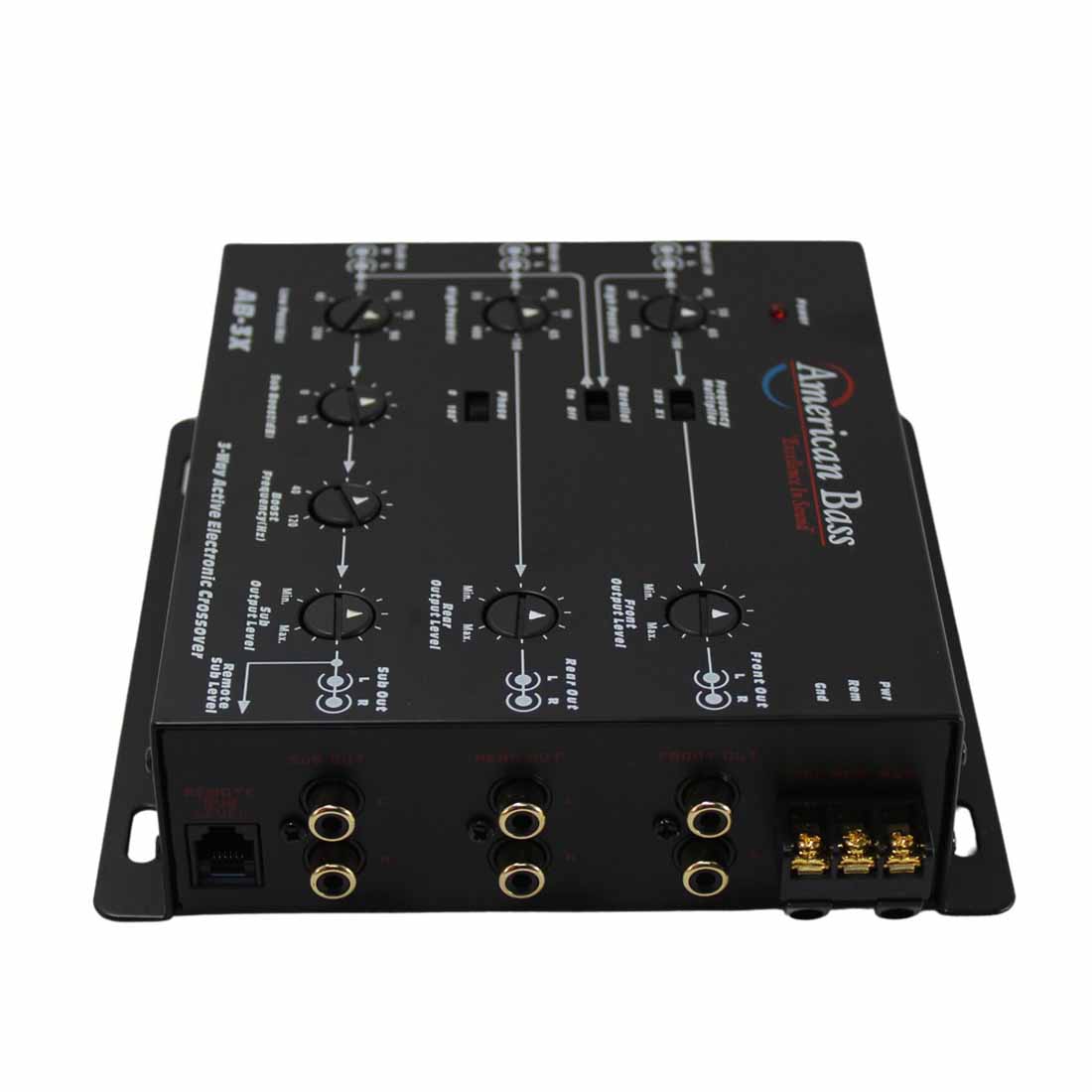 American Bass AB-3X 3-Way Car Audio Active Electronic Crossover