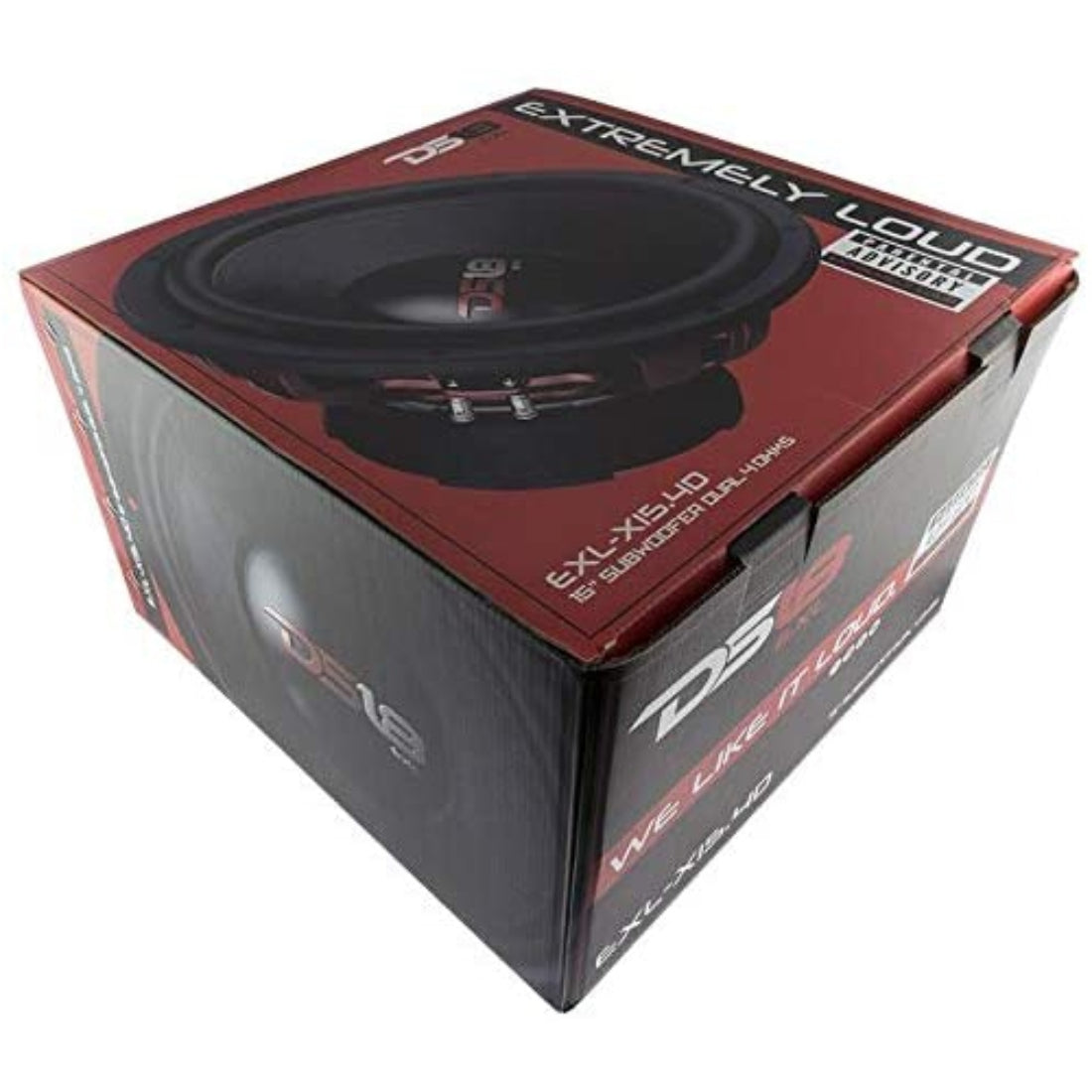 DS18 EXL-X15.4D 15" 2500W Max Dual 4-Ohm Voice Coil DVC Car Audio Subwoofer