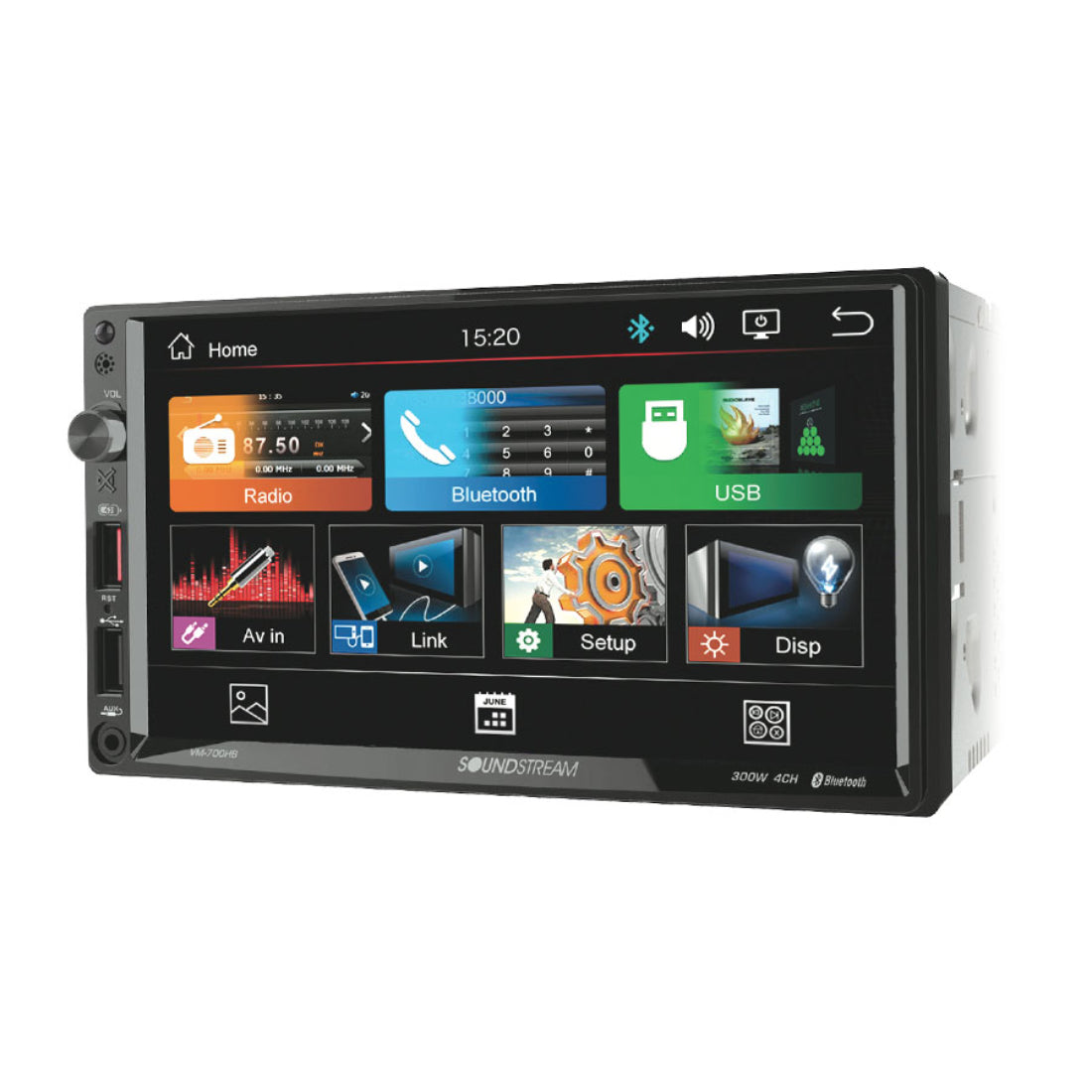 SoundStream VM-700HB 2-DIN Digital Media Receiver w/ Android PhoneLink & 7” LCD