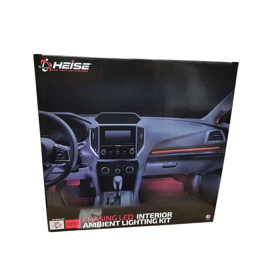 Heise HE-AMB-CAR 18-Piece Complete Chasing Interior Ambient LED Lighting Kit