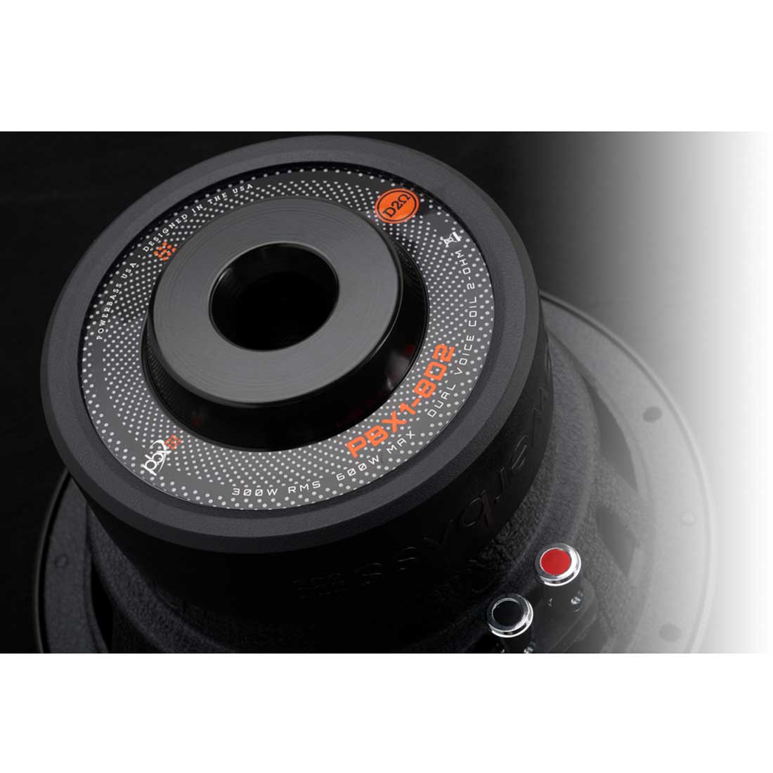 PowerBass PBX1-8D2 8" 600W Max Dual 2-Ohm Voice Coil DVC Car Audio Subwoofer