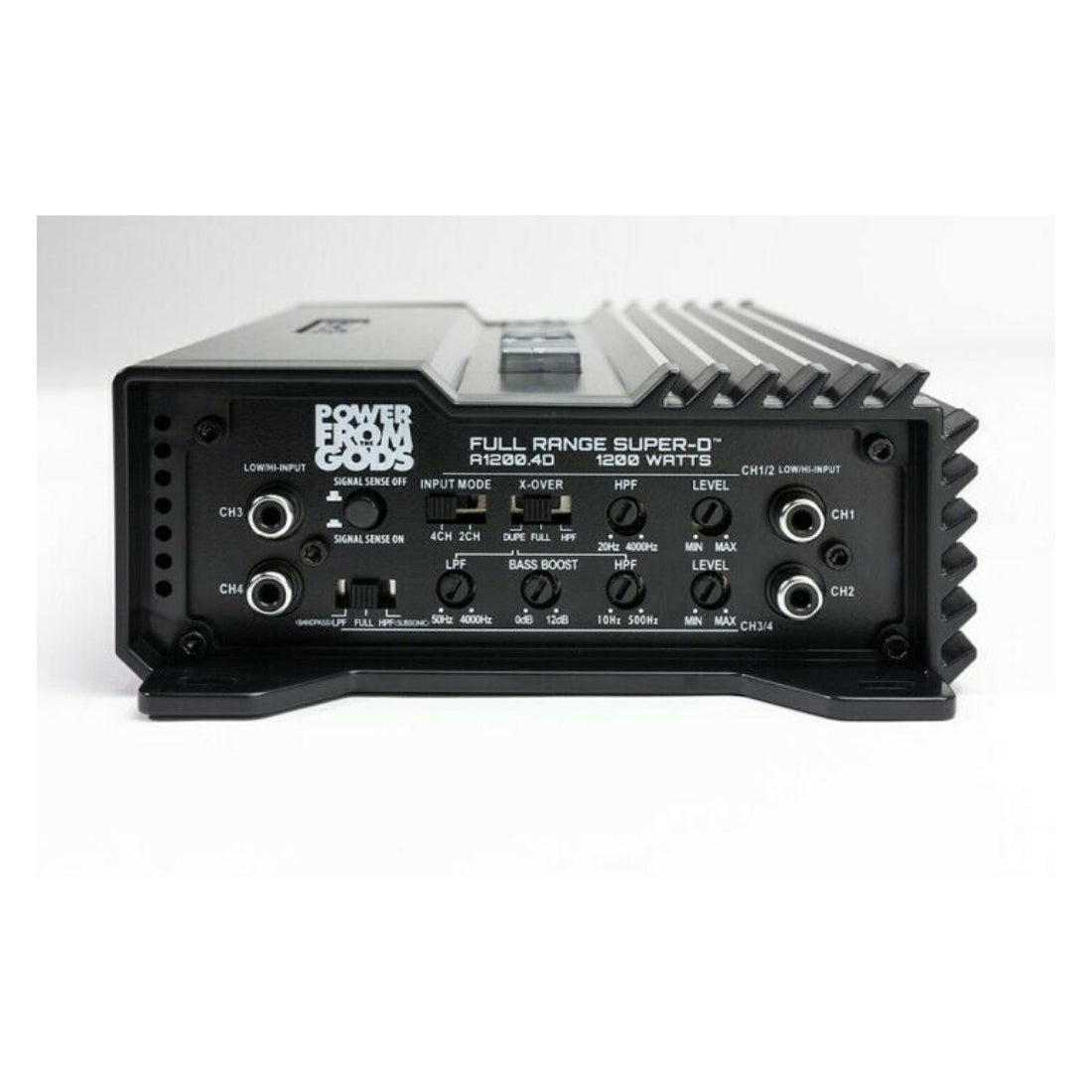 Hifonics A1200.4D ALPHA Series Compact 1200 Watts 4 Channel Car Audio Amplifier